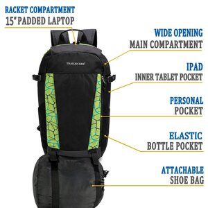 A Large Sports/School Backpack with Ball Compartment, Laptop, Travel Day